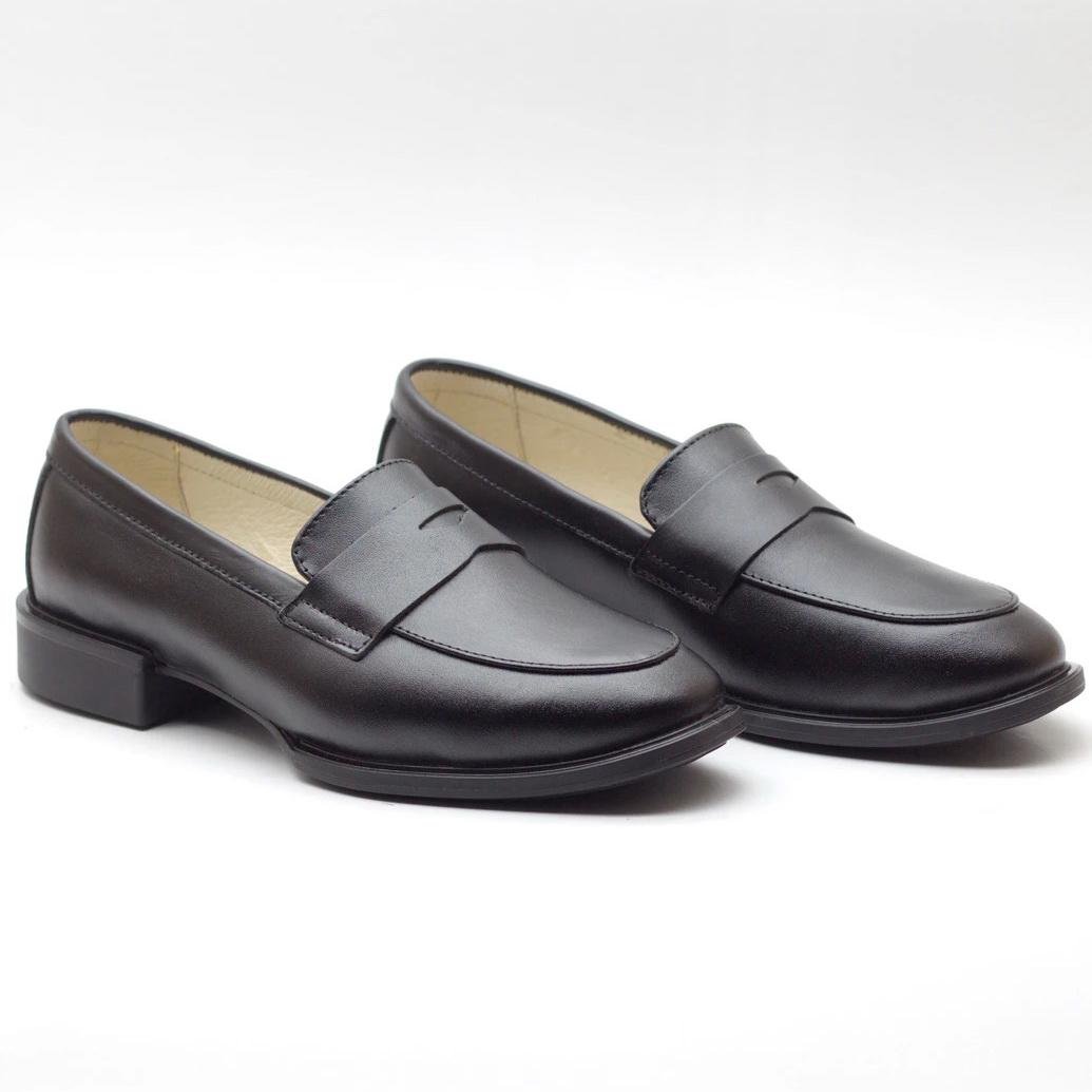 Лоферы женские Zlett из натуральной кожи р. 40 Черный