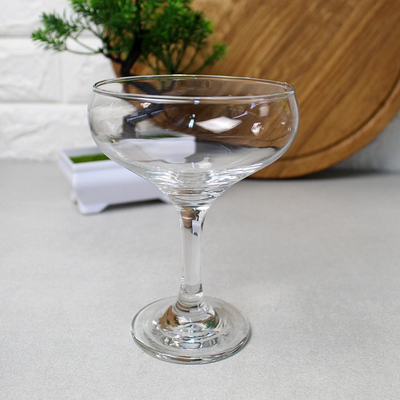 Набір шампанок-блюдець Гетсбі для фуршетної гірки 220 мл 12 шт.