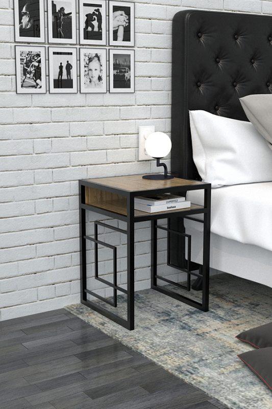 Тумба прикроватная EcoLoft Эстелия DSP-1087 Лофт Дуб Аппалачи (22876390) - фото 3 Тумба прикроватная EcoLoft Эстелия DSP-1087 Лофт Дуб Аппалачи (22876390) - фото 3