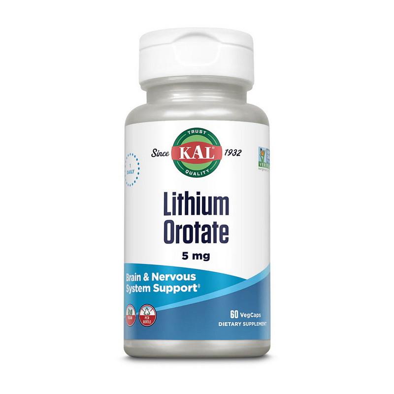 Літій KAL Lithium Orotate 5 mg 120 капс. (22491-01) Літій KAL Lithium Orotate 5 mg 120 капс. (22491-01)