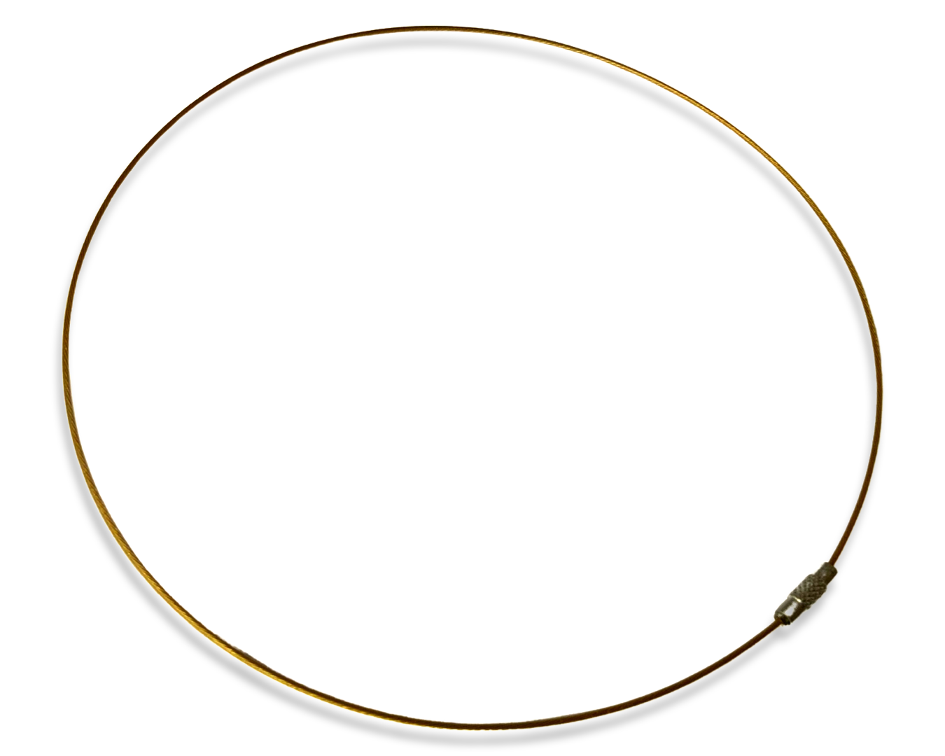 Заготовка для колье металлическая 14,3 см Золотой.