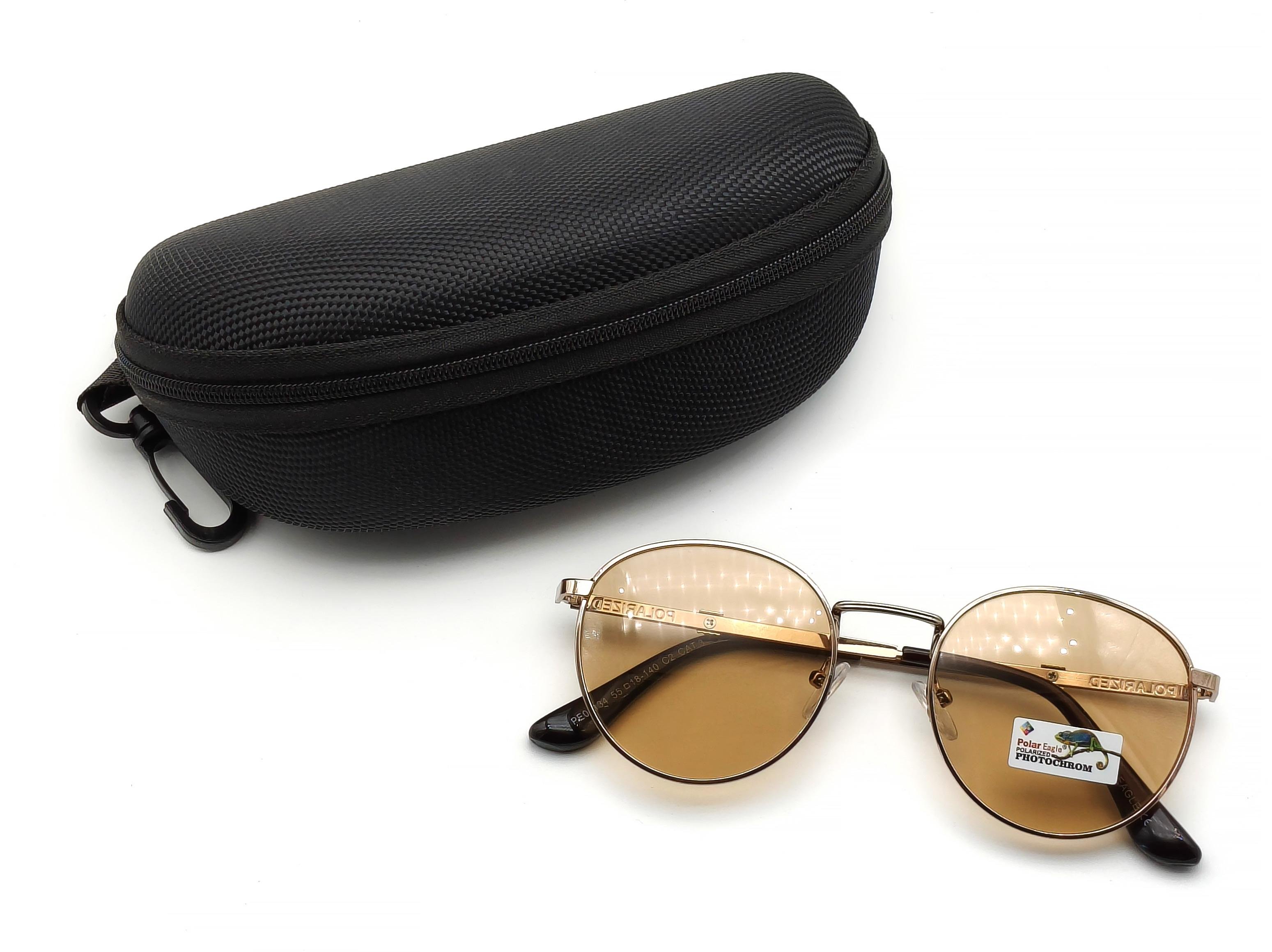 Очки водителя фотохромные Polar Eagle PE0634 Хамелеон с поляризацией Желтый (28456035) - фото 5