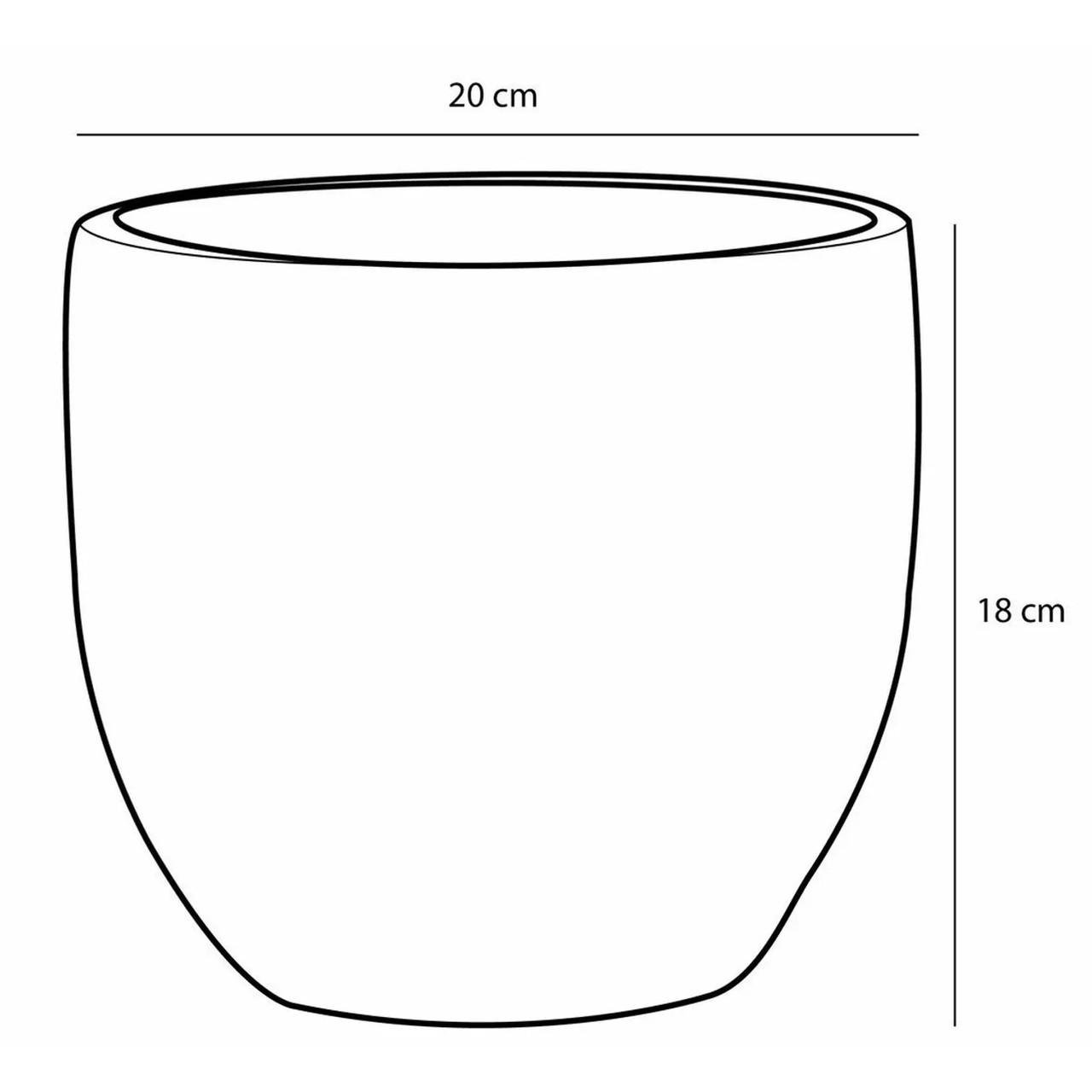 Кашпо Edelman Carrie pot round 20х18 см Шампань/Металлик (A-025709) - фото 2