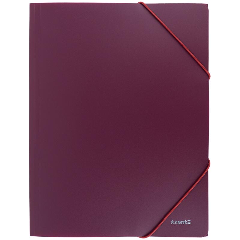 Папка на резинках Axent Earth colors А4 Бордовый (1504-14-A)