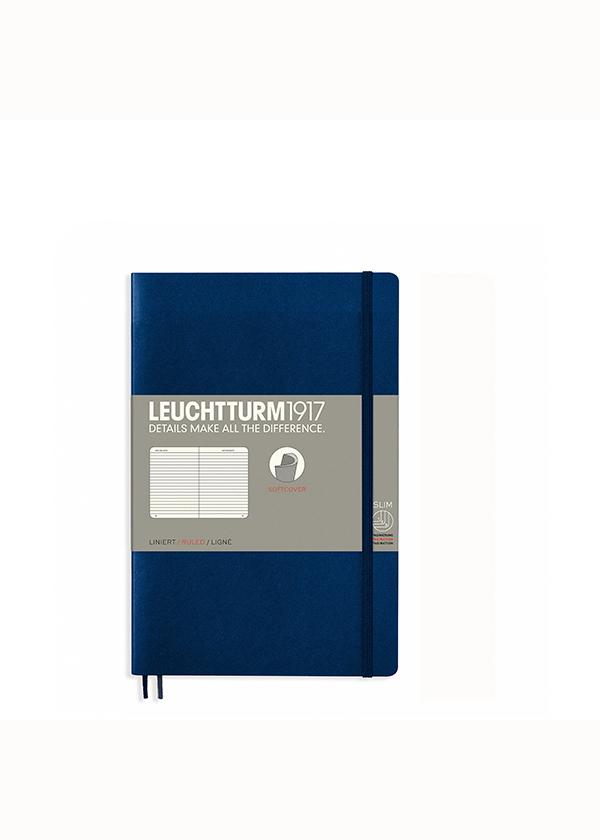 Блокнот Leuchtturm1917 Paperback B6 мягкая обложка линия Темно-синий (358317) - фото 1