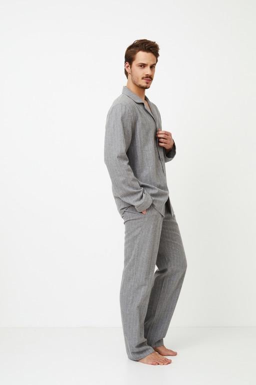 Піжама чоловіча Aruelle XXL сорочка/штани Сірий (35866-151-73) - фото 3