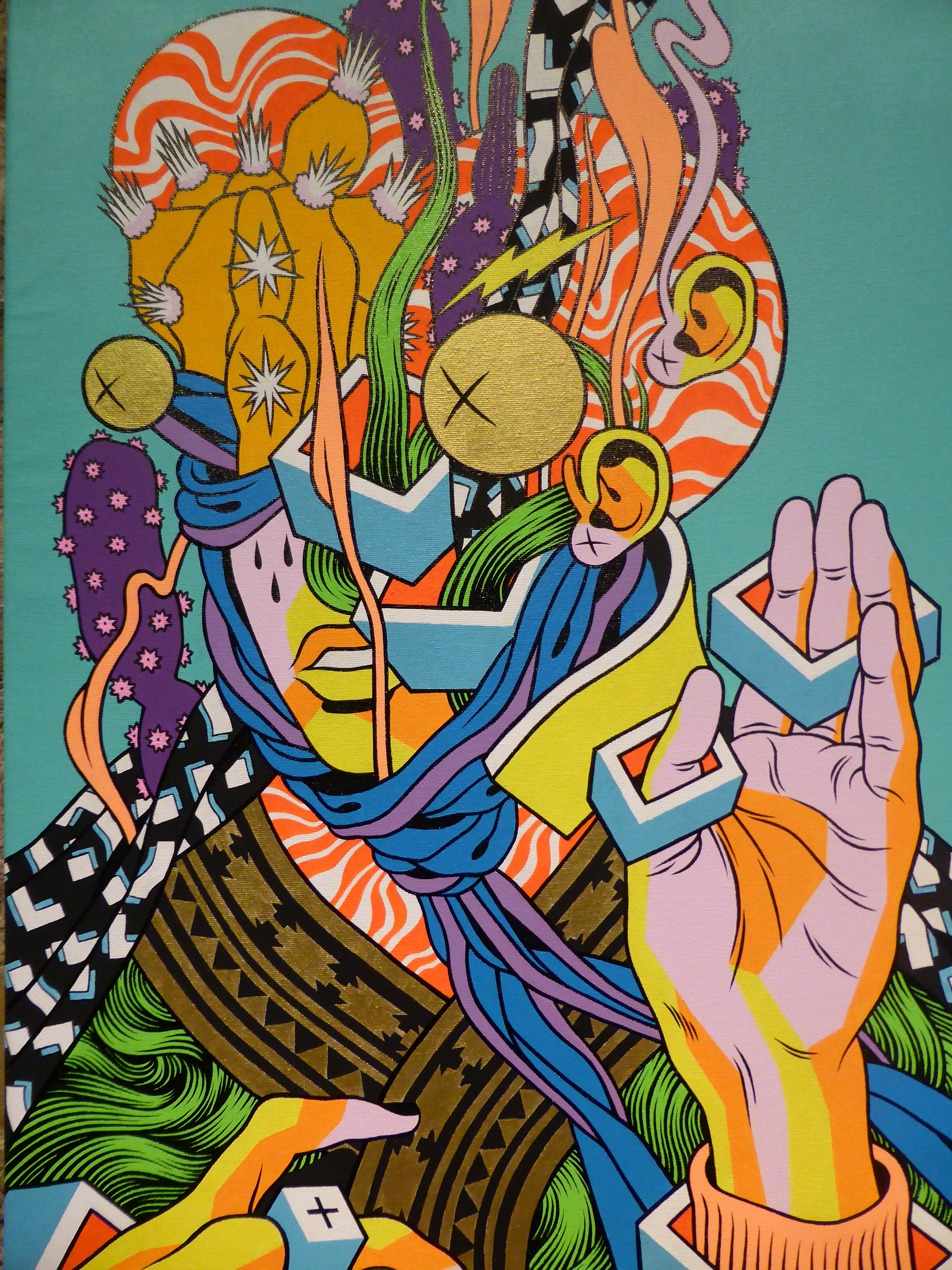 Картина по номерам Strateg Абстракция Поп-арт мысли 40х50 см в термопакете (SY6138)