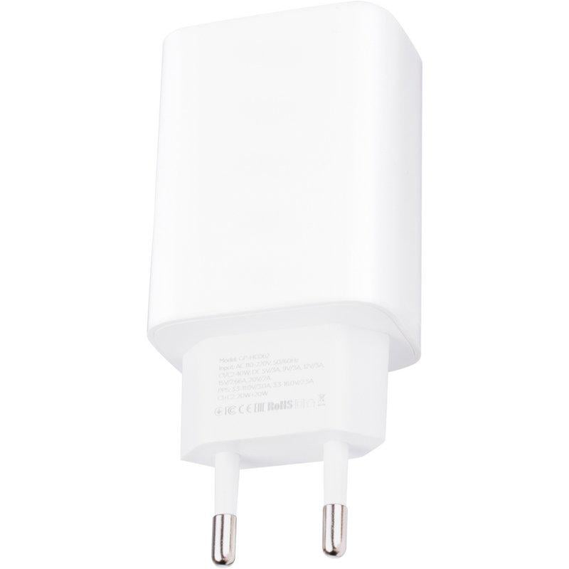 Зарядний пристрій мережевий Gelius Dos GP-HC062 40W 2Type-C White (99740) - фото 5 Зарядний пристрій мережевий Gelius Dos GP-HC062 40W 2Type-C White (99740) - фото 5