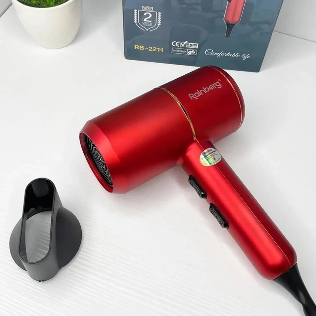 Фен Rainberg RB-2211 6800 Вт Червоний (GR-04622)