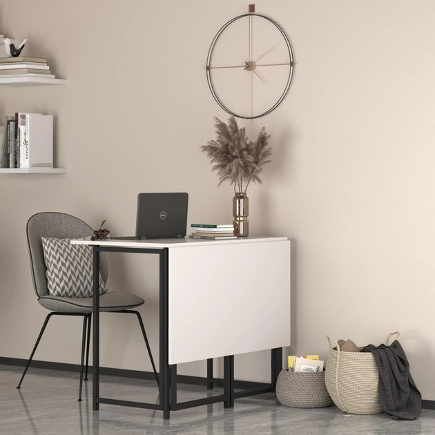 Обідній стіл трансформер Knap Knap книжка Білий (S201011001) - фото 5 Обідній стіл трансформер Knap Knap книжка Білий (S201011001) - фото 5