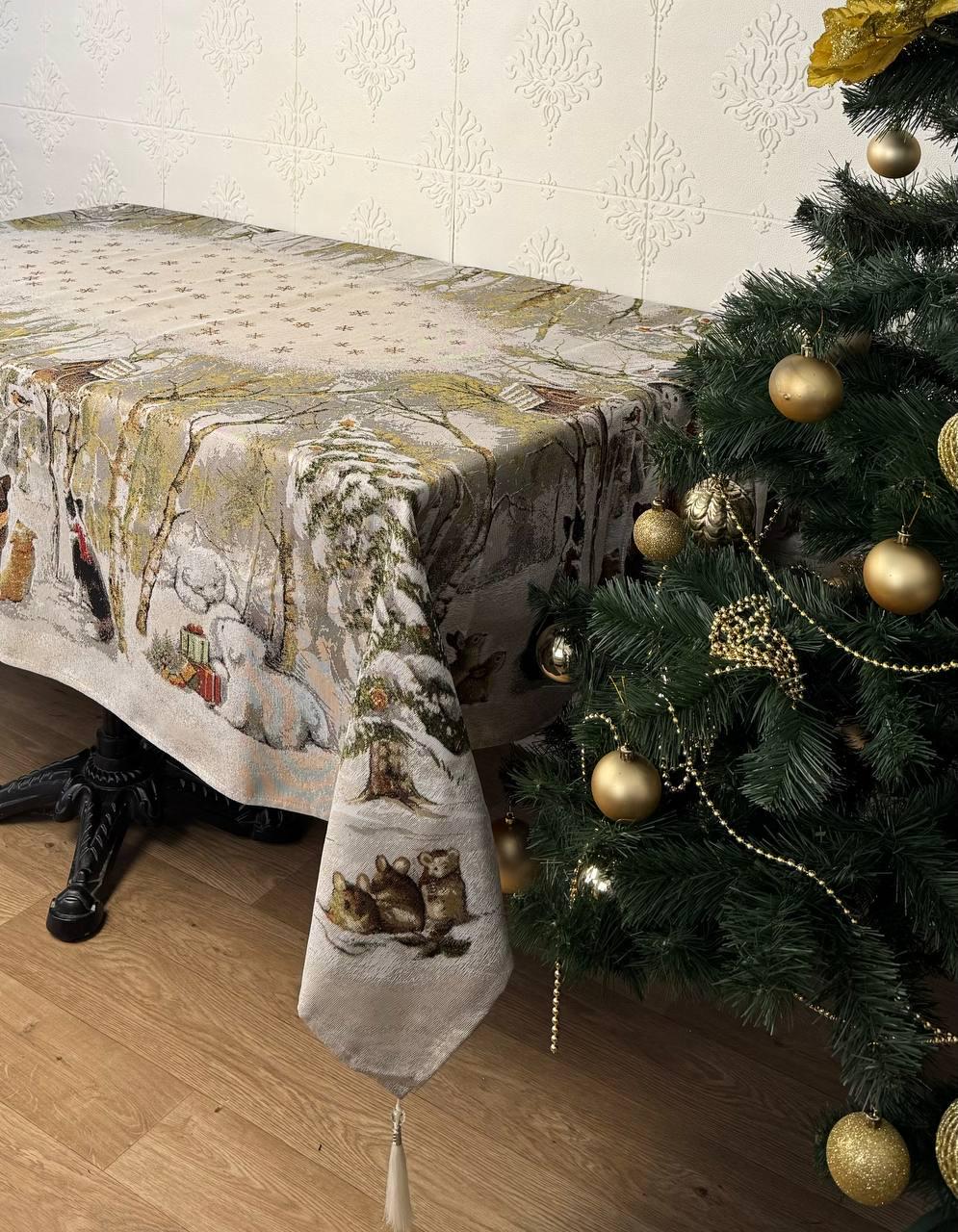 Скатерть новогодняя Sagol YT-37 110x160 см (CN37270)