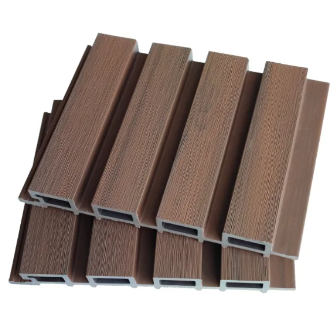 Панель фасадная Line 3D рейка ДПК 220х25х2900 мм Red Brown (35819851)
