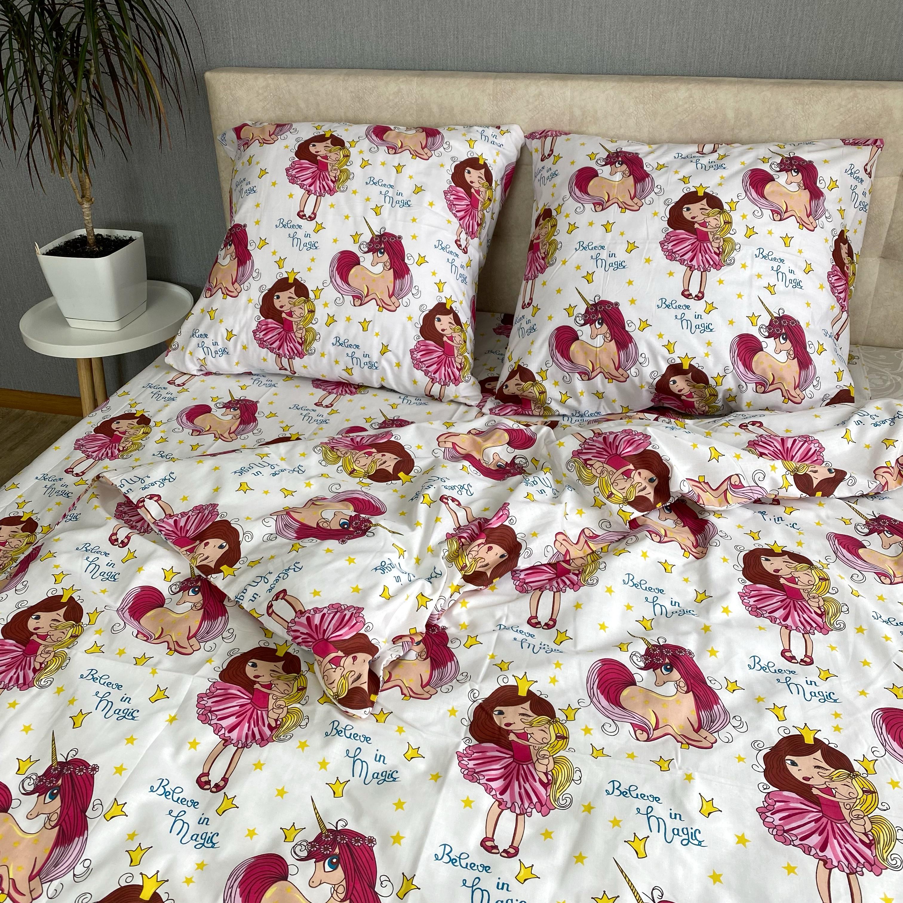 Комплект постельного белья ТМ Черешенька из бязи Gold полуторный 150х220 cм (40055)