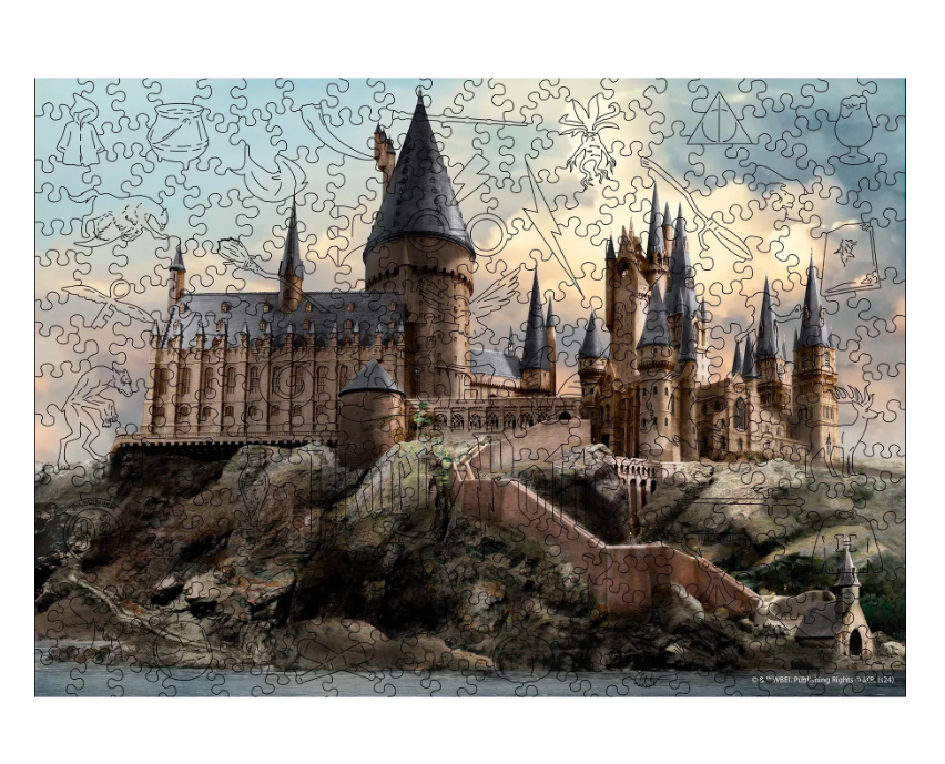 Пазл деревянный фигурный Woods Story Гарри Поттер Замок Хогвартс XXL (wshc111-XXL)