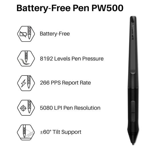 Стілус PW500 для графічного планшета дисплея Huion (PW500) - фото 7