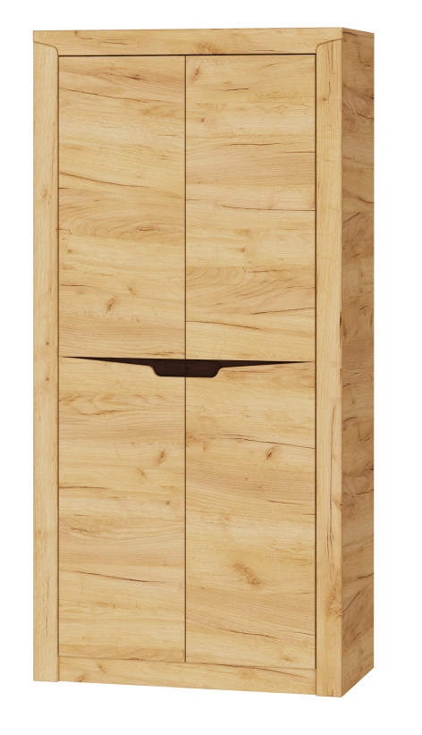 Шкаф Эверест 1000 Либерти с полками 100х50х207 см Дуб Крафт Золотой (00426)