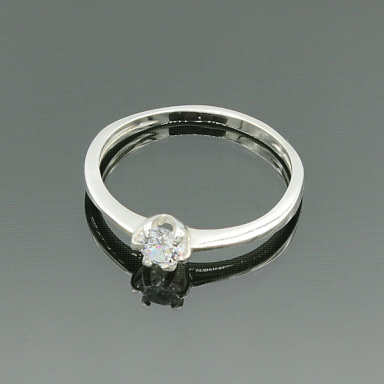 Кольцо серебряное Diva Комплимент с фианитом р. 16,5 (024к165)