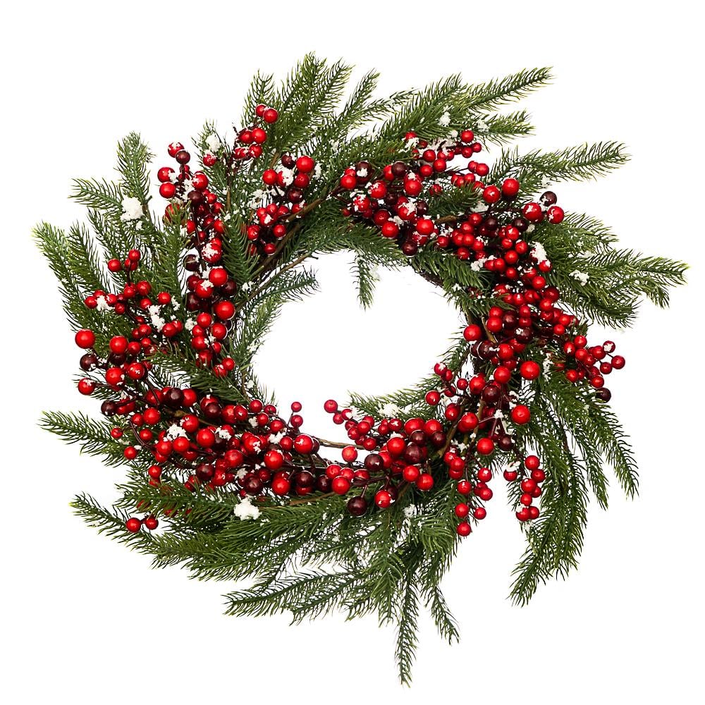 Венок рождественский Elisey Еловый ягодный Коричневый (ND-211-V-8)
