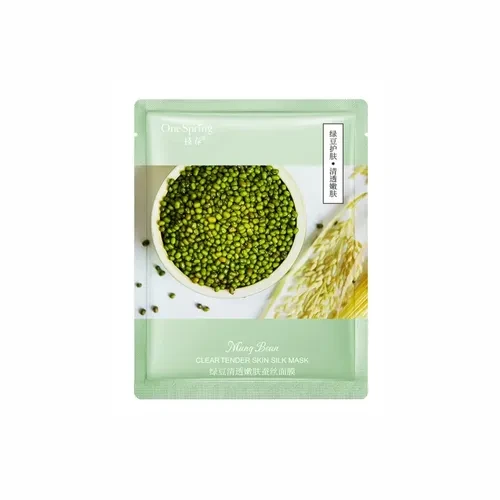Маска тканевая для лица OneSpring Mung Bean Clear Tender Skin Silk Mask 25 г (27301706)