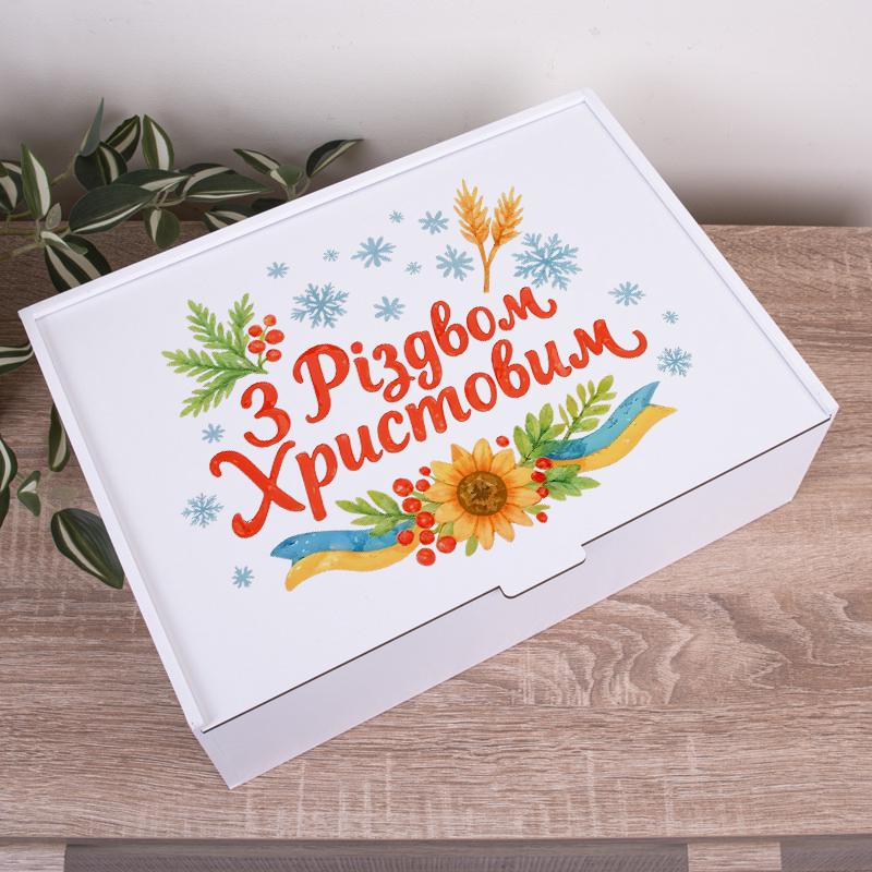 Коробка прямоугольная с Рождеством Христовым 36 см (5589-59) Коробка прямоугольная с Рождеством Христовым 36 см (5589-59)