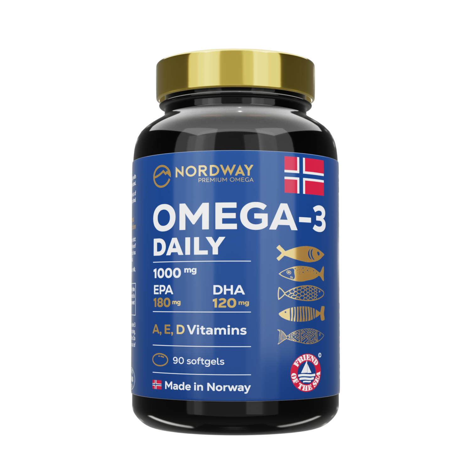 Добавка Nordway Daily OMEGA-3 1000 мг у м'яких капсулах 90 капсул
