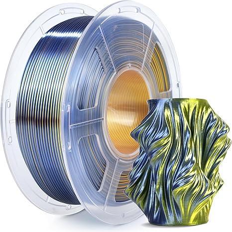 Пластик SUNLU Silk PLA Plus 1 кг 1,75 мм Черный/Золотой (2354984718)
