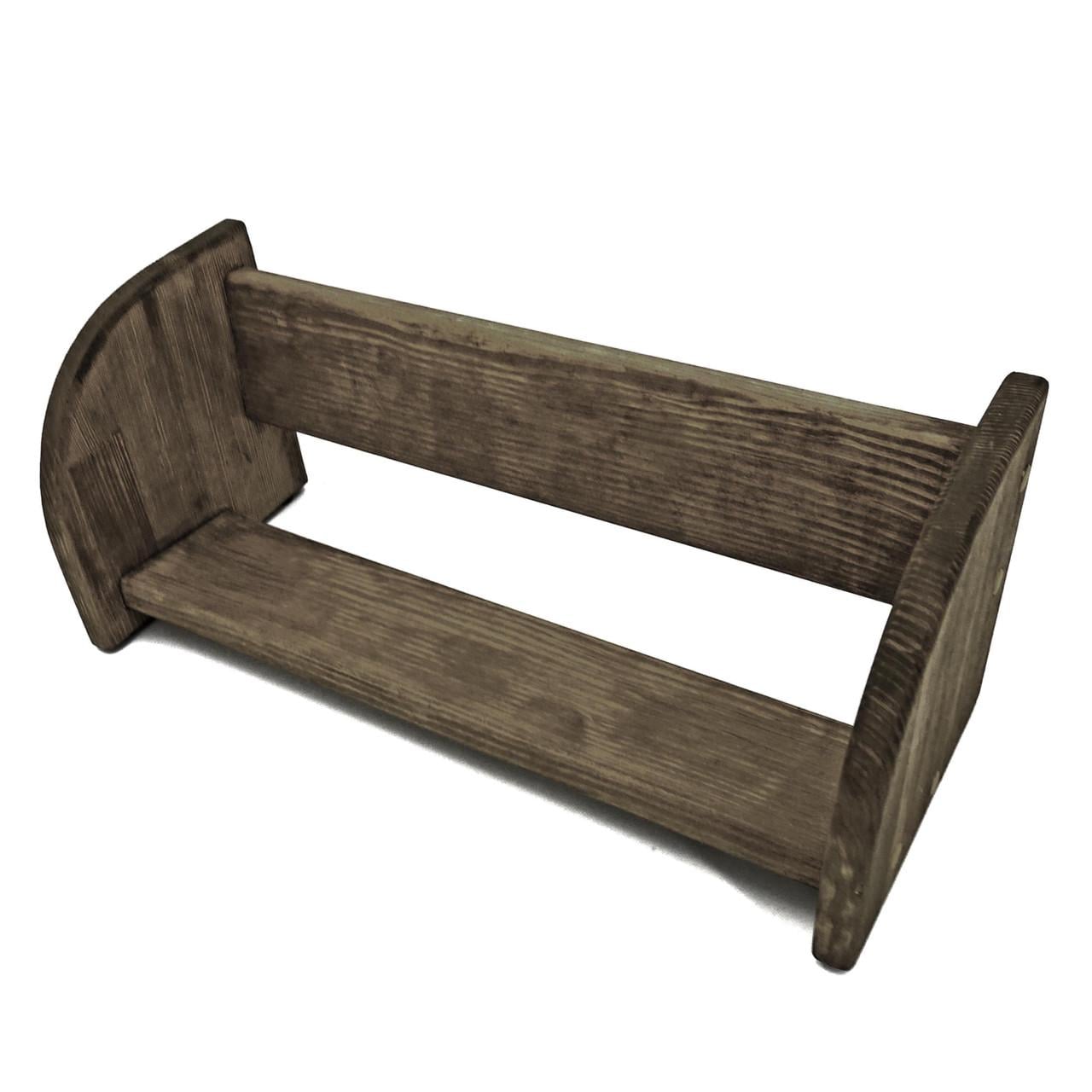 Полка книжная настольная из дерева Шароа Палисандр (КПА-009302) Полка книжная настольная из дерева Шароа Палисандр (КПА-009302)