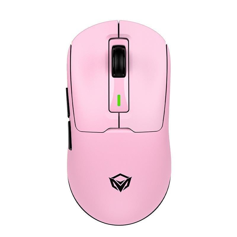 Компьютерная мышка Meetion Wired 2,4G Bluetooth Gaming mouse GW24 6 клавиш 8000 dpi до 60 ч RGB Розовый (2827087245)