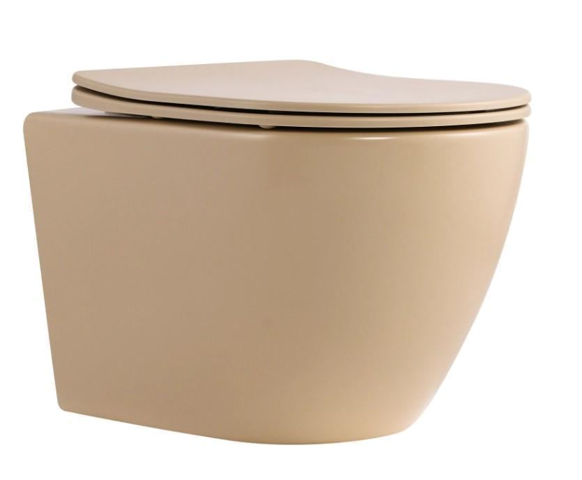 Унитаз подвесной Qtap Robin Ultra Quiet с сиденьем Slim Duroplast/Soft-close/Quick Release Beige (QTROB26SB48997) Унитаз подвесной Qtap Robin Ultra Quiet с сиденьем Slim Duroplast/Soft-close/Quick Release Beige (QTROB26SB48997)