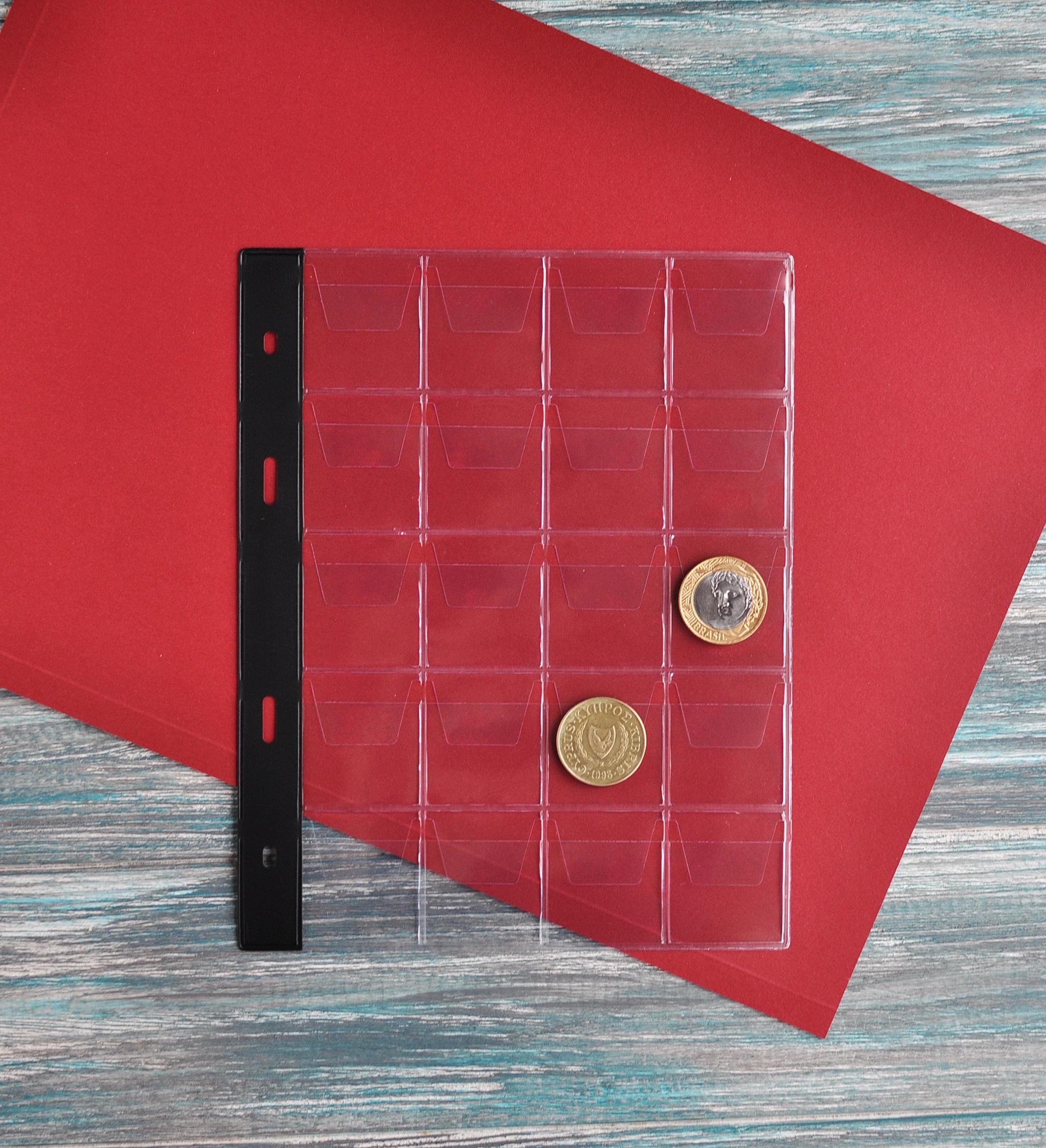 Лист для монет Schulz MM Тип 20 4х5 35х35 165х210 мм (PL-MM-T20)