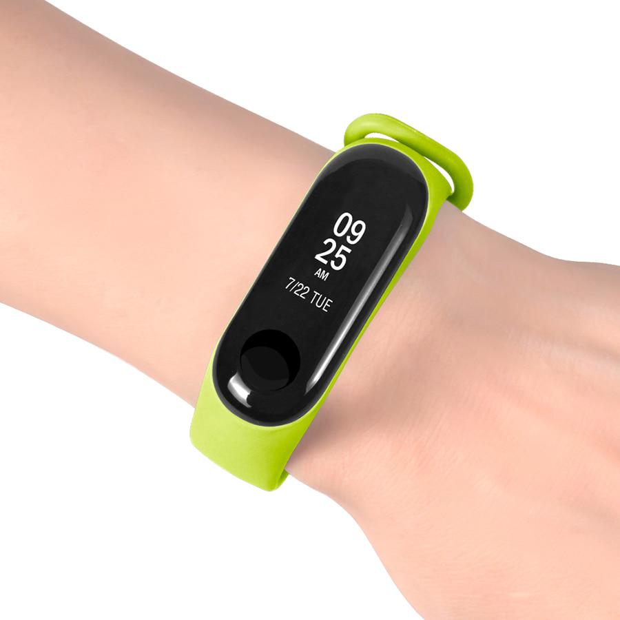 Ремінець Black Rock для фітнес-браслета Xiaomi Mi Band 3/Mi Band 4 Light Green - фото 5