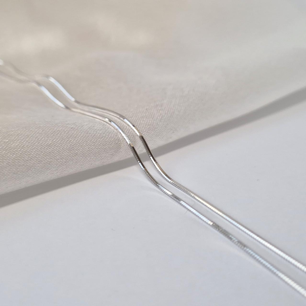 Цепочка круглая снейк серебро 925 пробы родированное 2,90 г 40 см (255р3/40)