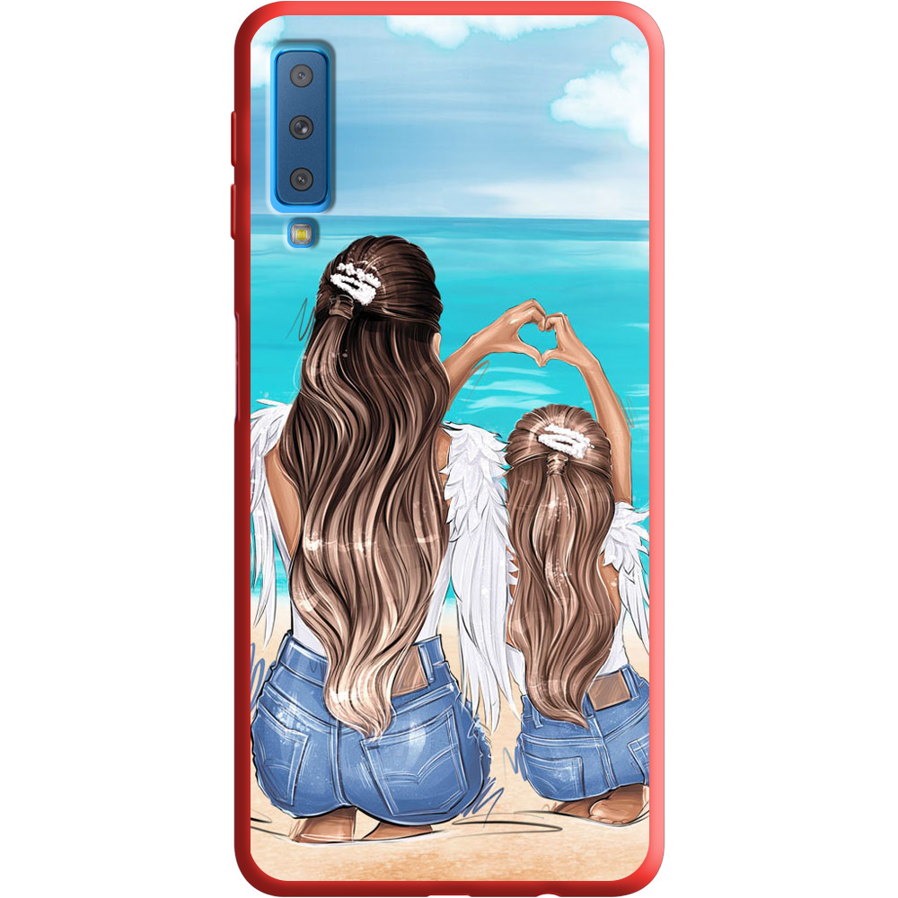 Чехол Boxface Samsung A750 Galaxy A7 2018 Family Vacation Красный силикон (35481-up2380-36138)