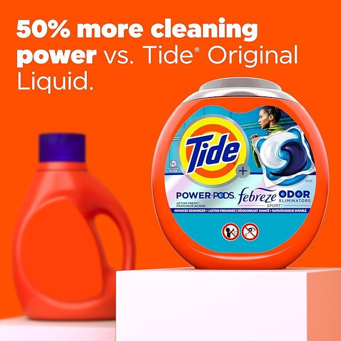 Капсули для прання Tide Power Pods з Febreze Sport із захистом від запаху 45 шт. - фото 3