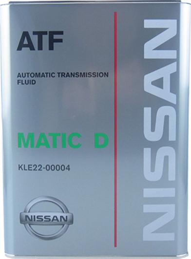 Трансмиссионное масло Nissan Matic Fluid D 4 л (KLE2200004)