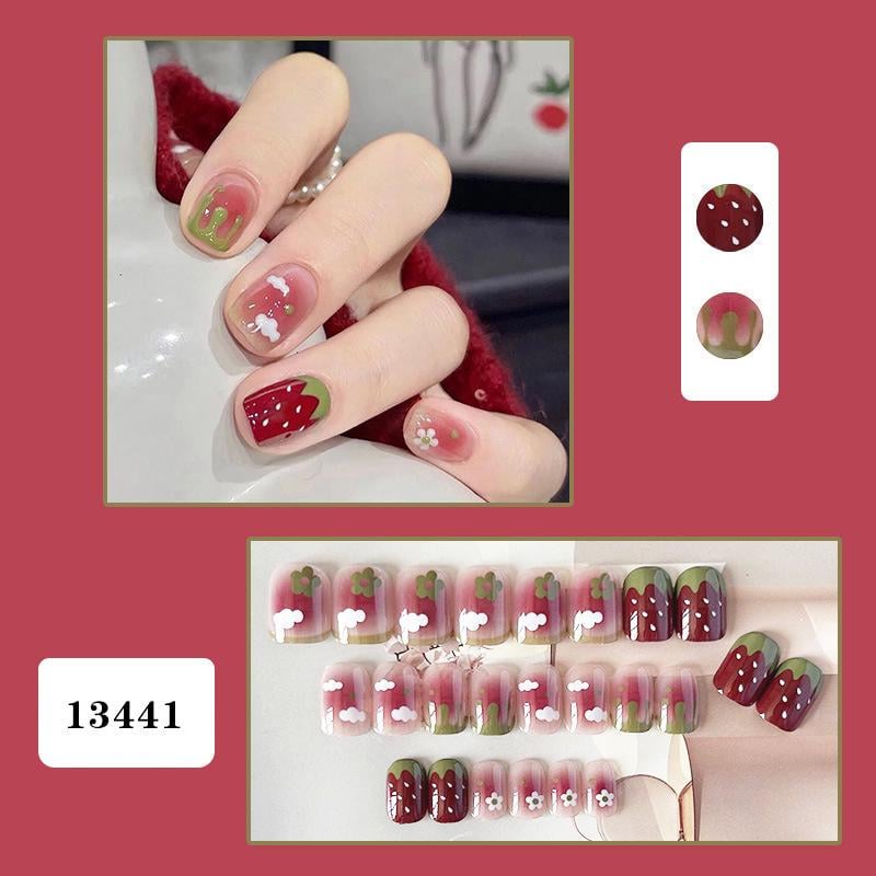 Накладные ногти с клеем Bananahall 13441 24 шт. Розовый (A9880) - фото 4 Накладные ногти с клеем Bananahall 13441 24 шт. Розовый (A9880) - фото 4