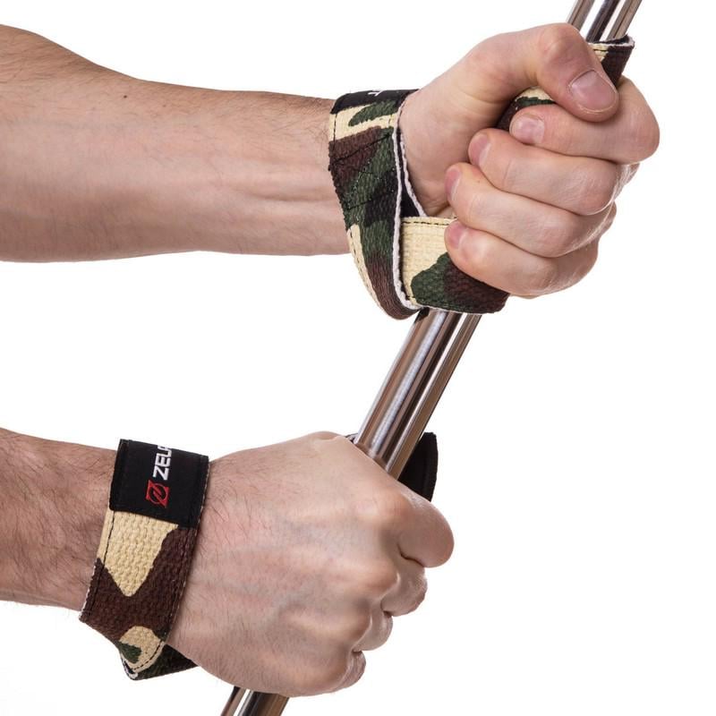 Лямки для тяги Zelart SB-167066 полиэстер 2 шт. 52х3,8 см Камуфляж (SB-167066) - фото 3 Лямки для тяги Zelart SB-167066 полиэстер 2 шт. 52х3,8 см Камуфляж (SB-167066) - фото 3