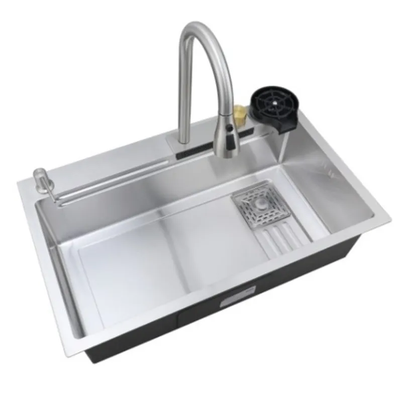 Мийка MIXXUS Premium MH7545-SET-03.SUS304 прямокутна з вбудованим змішувачем (MX1699)