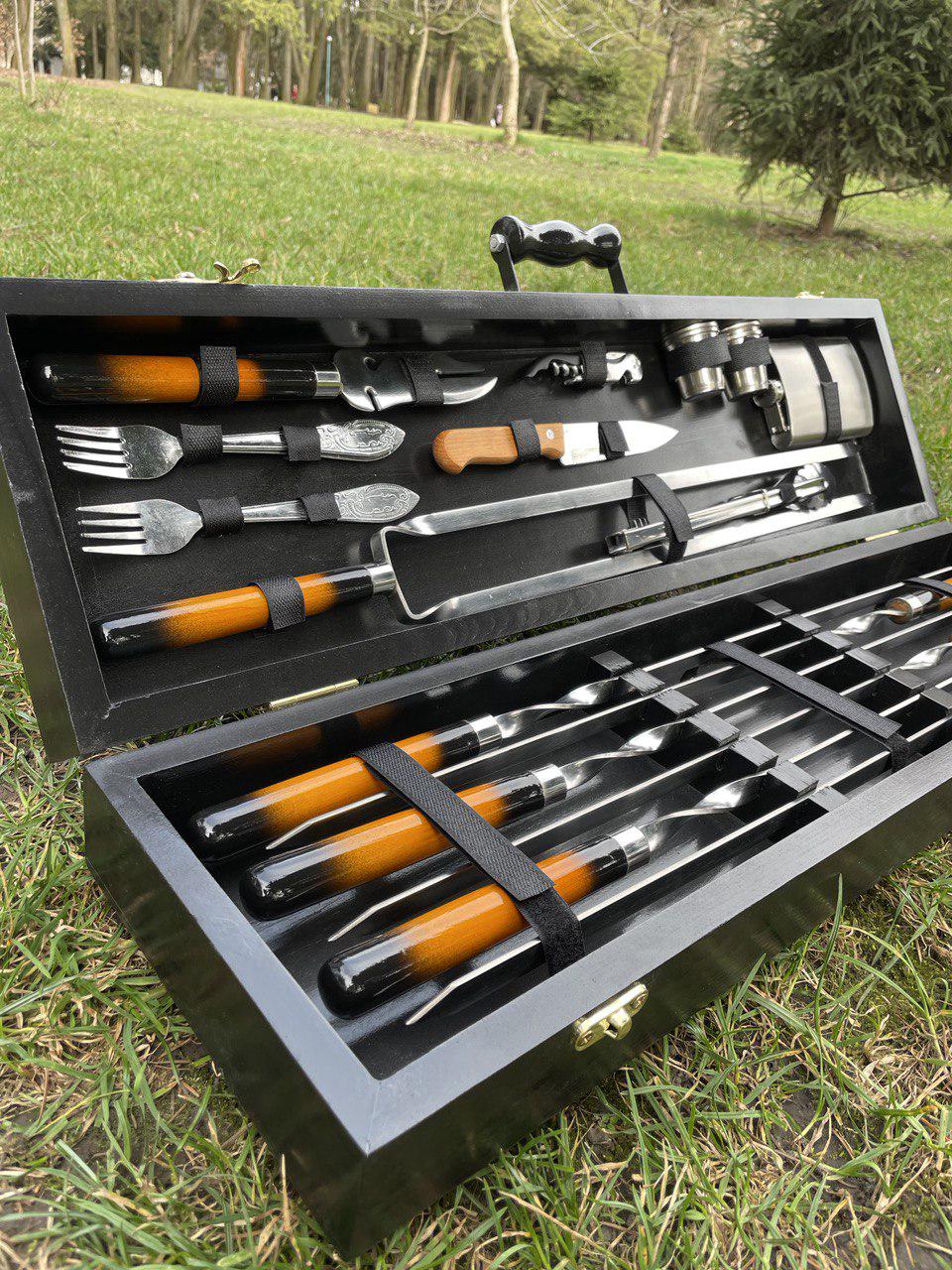 Набір шампурів Shampur Box №8 у кейсі (10642645) - фото 6 Набір шампурів Shampur Box №8 у кейсі (10642645) - фото 6