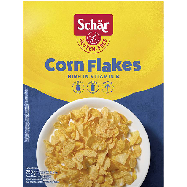 Пластівці кукурудзяні без глютену Dr. Schar Corn Flakes 250 г (11773010)