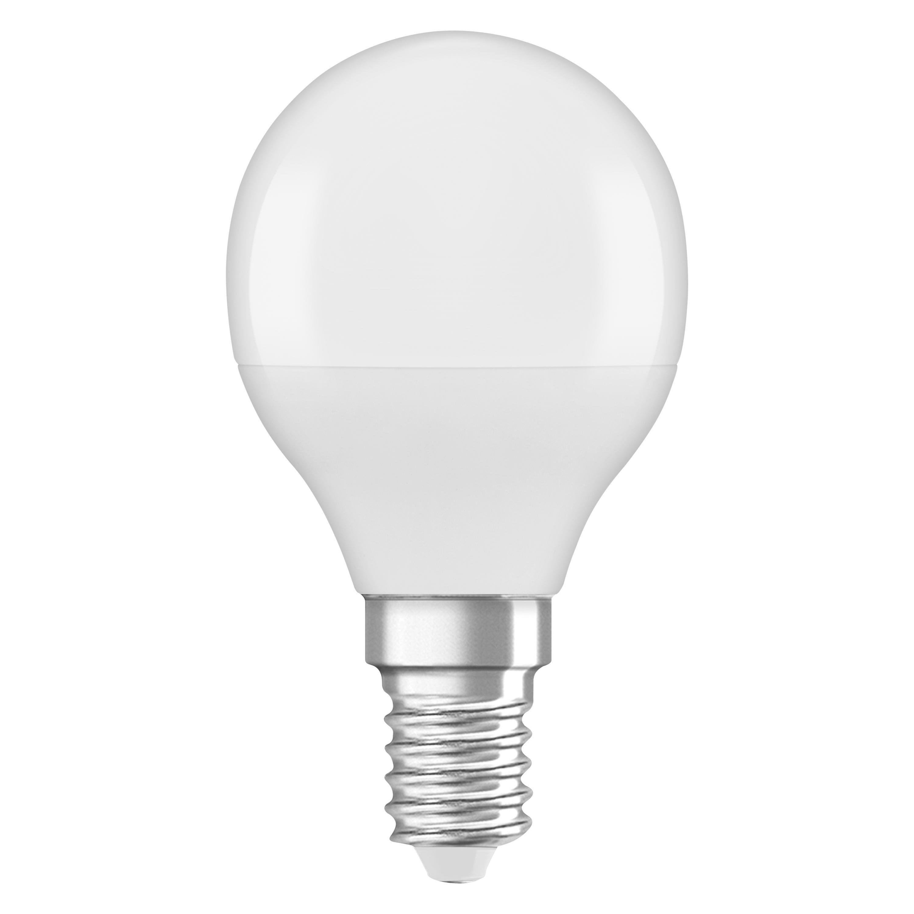 Лампа світлодіодна Osram VALUE CL P40 4,9W 230V 470lm 3000K E14 45x82 мм куля (4058075630376)
