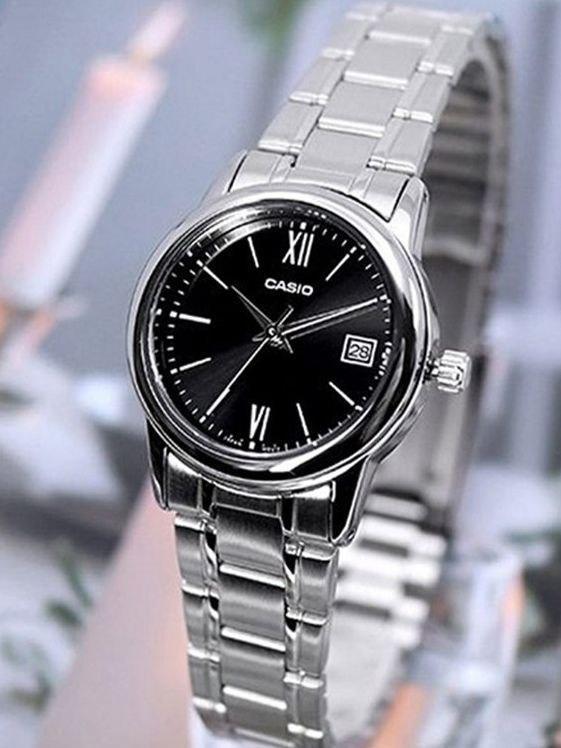 Наручные часы женские Casio LTP-V002D-1B3 Timeless Collection Lady Timeless Collection Черный (2919370219)