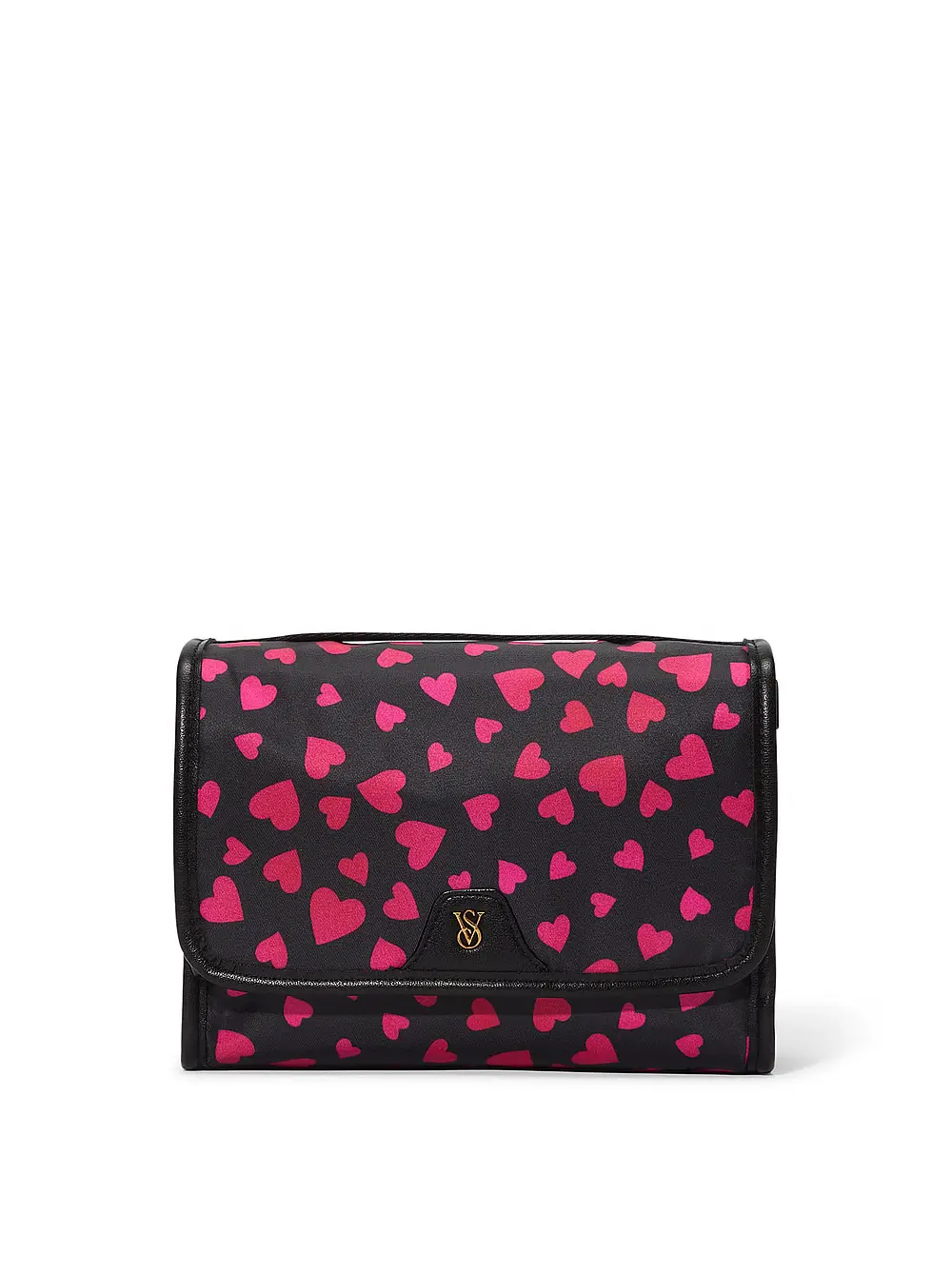 Косметичка Victoria's Secret Packable Makeup Bag Чорний/Рожевий (23067756)