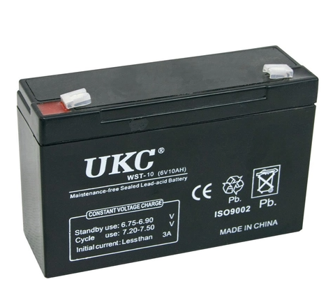 Аккумуляторная батарея UKC 6V 10A (1831949650)