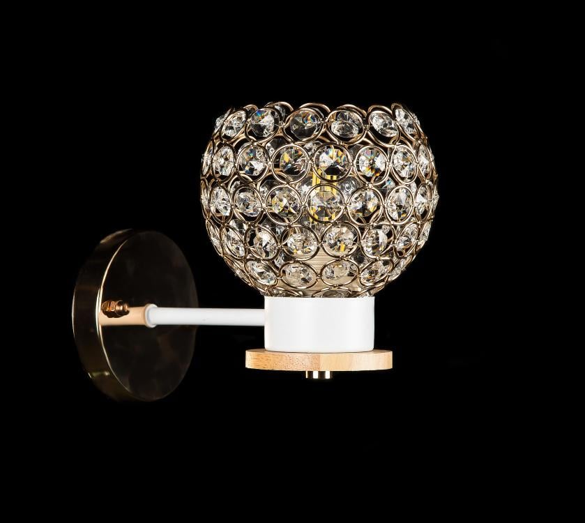 Бра с плафонами Ray B9747A/1W WHI+FG (IR005141)