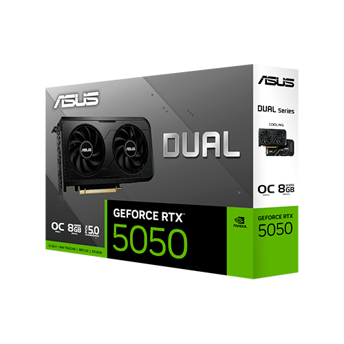 Відеокарта Asus NVIDIA GeForce RTX 5050 DUAL OC 8 Гб 20000 MHz Black (DUAL-RTX5050-O8G) - фото 5 Відеокарта Asus NVIDIA GeForce RTX 5050 DUAL OC 8 Гб 20000 MHz Black (DUAL-RTX5050-O8G) - фото 5