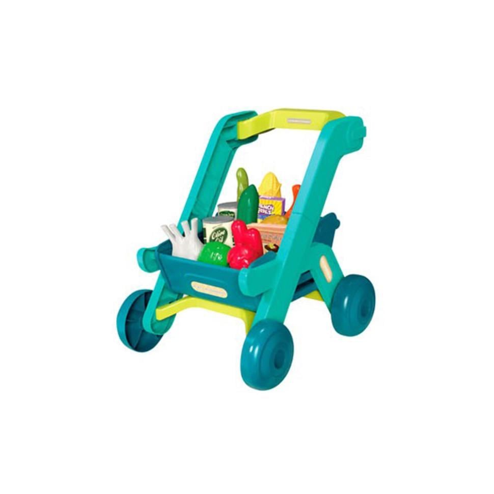 Игровой набор Bambi Тележка с 40 продуктами Зеленый (IG-173-N-687)