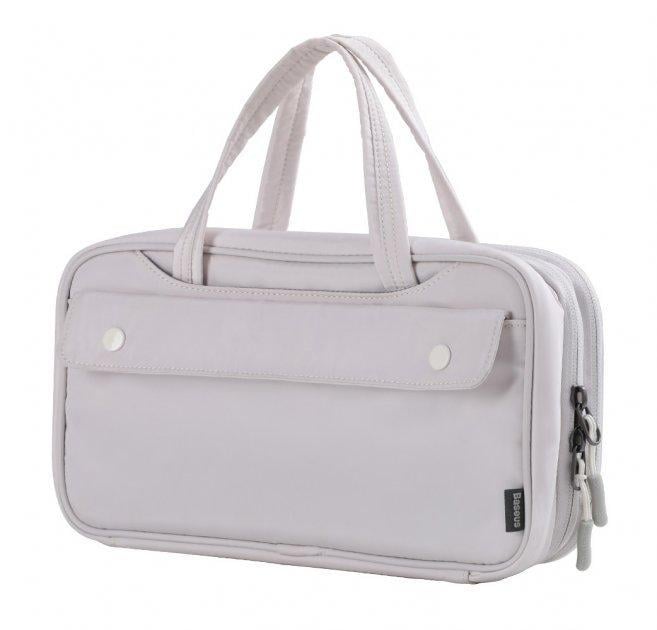 Сумка-органайзер ручна для ґаджетів Baseus Track Series Switch Storage Bag LBGD-A02 290х155х65 мм Creamy/White