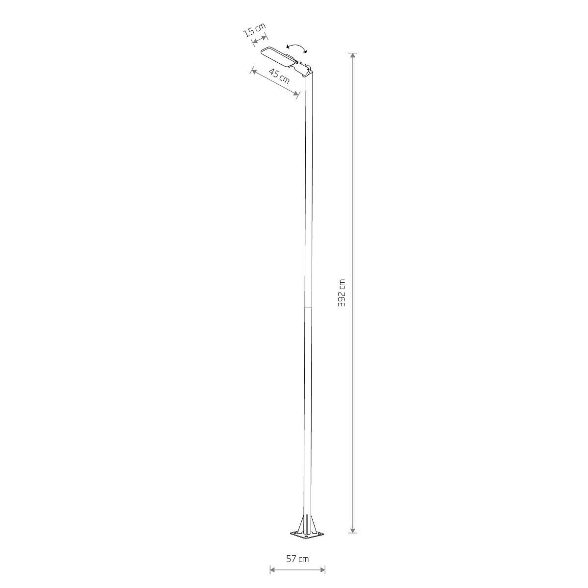 Світильник вуличний Nowodvorski 10633 Pathway Led Pro 1x60W 4000K 5900Lm IP65 (2229965742) - фото 2