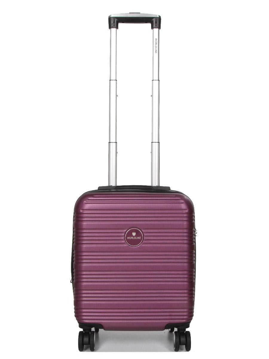 Чемодан ручная кладь Worldline XS 45х35х20+5 см 30 л 2,5 кг Фиолетовый (805)